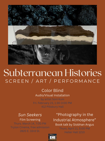 Flyer for Subterranean Histories event series
